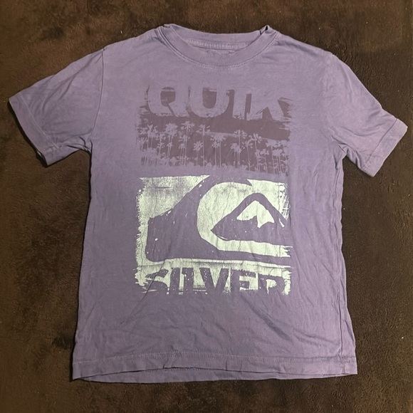 Quiksilver Other - Quiksilver Boys Purple Graphic Print Short Sleeve Cotton T-Shirt Small